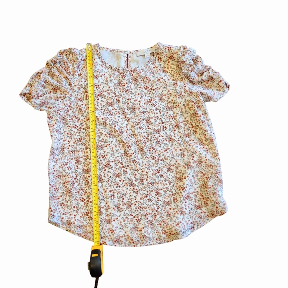 LOFT SHORT SLEEVE FLORAL TOP - SMALLL PETITE - Picture 7 of 7